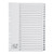 5 Star Office Index 1-20 Multipunched Mylar-reinforced Strip Tabs 150gsm A4 White