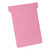 Nobo T-Cards 160gsm Tab Top 15mm W92x Bottom W80x Full H120mm Size 3 Pink Ref 2003008 [Pack 100]