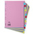 Elba Subject Dividers 15-Part Card Multipunched Recyclable 160gsm A4 Assorted Ref 400007437