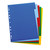 Oxford Subject Dividers 5-Pt PP Multipunched Fully Coloured 120 Micron A4 Multicoloured Ref 100205075
