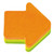 Post-it Arrow Shaped Notes Pad of 225 Sheets Neon Orange and Green Ref 2007A