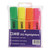 5 Star Value Highlighters Assorted [Pack 4]