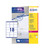 Avery Addressing Labels Laser Jam-free 18 per Sheet 63.5x46.6mm White Ref L7161-500 [9000 Labels]