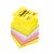 Post-it Z-Notes 76x76mm Neon Rainbow Ref R330NR [Pack 6]