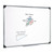 5 Star Office Whiteboard Drywipe Magnetic with Pen Tray and Aluminium Trim W1800xH1200mm