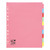 5 Star Office Subject Dividers 10-Part Recycled Card Multipunched Extra Wide 155gsm A4 Assorted