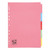 5 Star Office Subject Dividers 5-Part Recycled Card Multipunched 155gsm A4 Assorted [Pack 10]