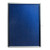 5 Star Glazed Noticeboard with Hinged Door Locking Alumin Frame Blue Felt 750x10000mm