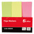 5 Star Office Index Neon Paper Page Markers 25x76mm 100 Sheets per Pad Assorted (Pack 1)