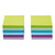 5 Star Office Re-Move Sticky Notes 76x76mm 6 Neon/Pastel Colours 100 Sheets per Pad [Pack of 12]