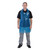 Disposable Polythene Bib Aprons 14.5 Micron Blue (Pack of 100)