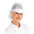 Trilby Hat with Net Snood White L