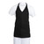 Whites V Neck Service Apron Black