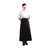 Whites Long Bistro Apron Black