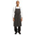 Chef Works Premium Woven Bib Apron Black and White Stripe