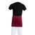 Whites Short Bistro Apron Burgundy