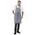 Chef Works Urban Berkeley Denim Brace Bib Apron Sky Blue