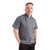 Chef Works Unisex Springfield Lightweight Short Sleeve Zipper Coat Ink Blue Size M