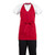 Whites V Neck Service Apron Red