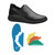 WearerTech Vitalise Slip on Shoe Black/Black with Modular Insole Size 36