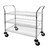 Vogue Chrome 3 Tier Wire Trolley
