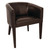 Bolero PU Leather Tub Armchair Dark Brown (Single)