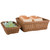 Polypropylene Brown Rattan Basket 1/2 GN