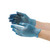 Vogue Powder-Free Vinyl Gloves Blue Medium (Pack of 100)