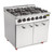 Buffalo 6 Burner Gas Oven Range with Castors