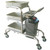 Craven 3 Tier Epoxy Coated Bussing Trolley