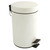 Bolero White Pedal Bin 3Ltr