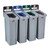 Rubbermaid Slim Jim Four Stream Recycling Station 87Ltr