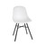 Bolero Arlo Side Chairs with Metal Frame White (Pack of 2)