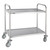 Vogue Stainless Steel 2 Tier Clearing Trolley Medium