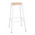 Bolero Cantina High Stools with Wooden Seat Pad White (Pack of 4)