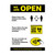 We Are Open Social Distancing Shop Guidance Poster A3 Self-Adhesive