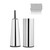 Brabantia Three-Piece Toilet Accessory Set Brilliant Steel