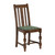 Mayfair Dining Chair with Green Diamond Padded Seat (Pack of 2)