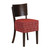 Asti Padded Dark Walnut Dining Chair with Red Diamond Deep Padded Seat and Back (Pack of 2)