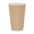 Fiesta Recyclable Coffee Cups Ripple Wall Kraft 455ml / 16oz (Pack of 25)