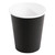 Fiesta Recyclable Coffee Cups Single Wall Black 225ml / 8oz (Pack of 50)