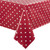 PVC Polka Dot Tablecloth Red 35in