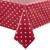 PVC Polka Dot Tablecloth Red 54 x 90in