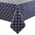 PVC Polka Dot Tablecloth Blue 35in