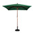 Bolero Square Double Pulley Parasol 2.5m Diameter Green