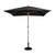 Bolero Square Double Pulley Parasol 2.5m Diameter Black