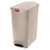 Rubbermaid Slim Jim End Step on Pedal Bin Beige 90Ltr