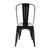 Bolero Bistro Steel Side Chairs Black (Pack of 4)