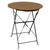 Bolero Round Faux Wood Bistro Folding Table 600mm (Single)