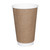 Fiesta Recyclable Coffee Cups Double Wall Kraft 340ml / 12oz (Pack of 25)